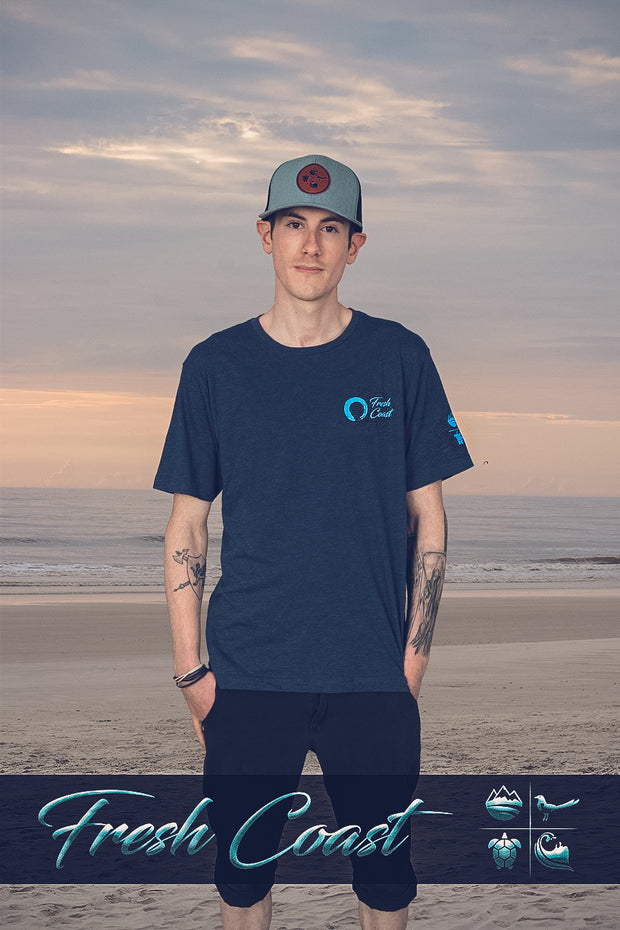 Men's Classic Crew-Neck Signature Tee - Navy/Deep Ocean