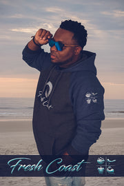 Men's Vintage Classic Signature Hoodie - Navy/Charcoal Two-Tone
